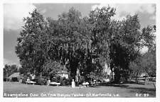 J72/ St Martinville Louisiana RPPC Postcard c1940s Cline Bayou Teche Oak 107 picture