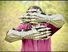 Medieval Gauntlets Armor Gloves Nazgul Gloves Halloween Cosplay Roleplay Costume picture