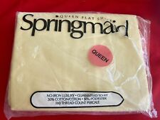 Springmaid Vintage Sheets Queen Flat Sheet 60 X 80 Mattress Fit NOS picture