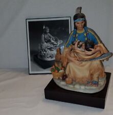 VTG Sculpture o/ 'Sacajawea' a Cybis Creation W/Press Release Native American picture