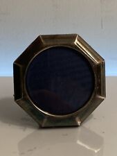 Vintage octagonal photo frame.  sterling Italy .  3 inches picture