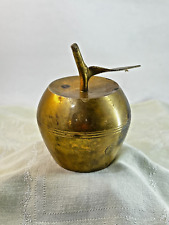 Vintage Brass Apple Shaped Bell India picture