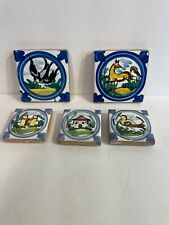Spanish? Tiles - Bird, Horse, House, Set of 5 picture