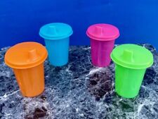Tupperware Bell Tumbler Set of 2 With Sippy Seals 7oz  Different Colors  New picture