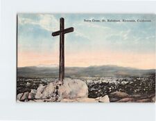 Postcard Serra Cross Mt. Rubidoux Riverside California USA picture