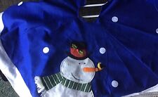 Christmas Tree Skirt -Snowman Family - 45” Wide Beautiful Details & Color picture