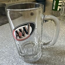 Vintage A&W Logo  Large Glass AW Root Beer Mug 7