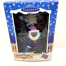 Vintage 2003 Hallmark Keepsake Snowmans Land Ornament Snow Ho Ho in Box picture