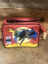 Vintage  1995 Virtual Batman Kids Lunch Box Vinyl. No Thermos. New With Tags picture