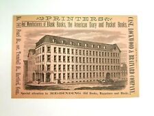 1886 Hartford Connecticut Advertisement Case, Lockwood & Brainard Printers Book  picture