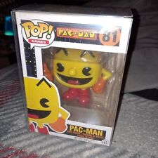 Funko Pop Games Pac-Man 81 with Protector VAULTED Great Condition Video Games  picture