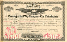 Empire Passenger Rail Way Co. of the City of Philadelphia - Railroad Stocks picture