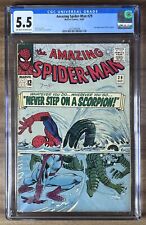 AMAZING SPIDER-MAN #29 CGC 5.5 - 1965 - 2ND APPEARANCE OF SCORPION - SILVER AGE picture