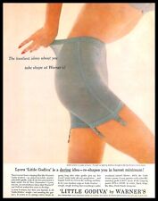 1961 Warners Little Godiva Girdle Vintage PRINT AD Shapewear Fashion Sexy Classy picture
