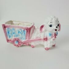 Vintage Rubens Originals Baby Planter Lamb Nursery Pink Baby Kitschy Cute Decor picture