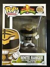 White Ranger #405 Funko Pop Vinyl Figure Mighty Morphin Power Rangers W/ Case picture