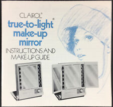 1974 Clairol True-to-Light Make-up Mirror Instruction Booklet Women's Fashion picture