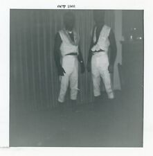 Vintage Photo Mystery Men African American Tight Pants White Vests No Faces picture