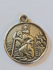 Sterling Silver ~ Joseph and Baby Jesus Charm ~ CLASSIC DEPICTION ~ VINTAGE picture