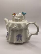Pre-Owned Teleflora Ceramic 7in Spring Tea Party Teapot DD02B21005 picture