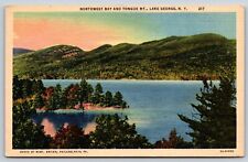 Northwest Bay & Tongue Mt Lake George New York Vintage Postcard picture