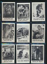 Partial Set of 33 different 1961 Leaf Spook Stories cards picture