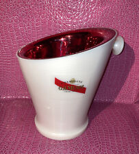 MUMM Vintage French Champagne  bucket right side shiny red Interior. picture