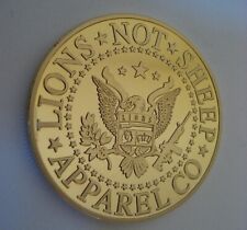Lions Not Sheep Apparel Co. Gold Colored Collectors Coin picture