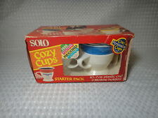 Vintage Solo Cozy Cups Starter Pack 10 Cups 2 Lifetime Holders New Sealed picture