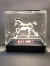 Budweiser Clydesdale Light- 9.5”x9.5” Bud Light Bar Man Cave Lamp Light- Works picture