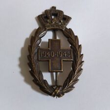 Rare Belguim WW2 Red Cross Decoration Badge of Bronze Palms 1940 1945  picture