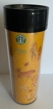 Vintage 1996 Starbucks ThermoServ Beach Summer 20 oz Travel Tumbler With Lid picture