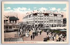 North End Hotel And Boardwalk Ocean Grove NJ Beach Town Vtg Postcard 1910-20s picture