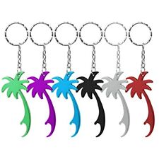 6PCS Palm Tree Bottle Opener Keychain Aluminum Alloy Beer Bottle Opener Party... picture