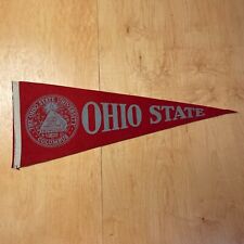 Vintage 1950s Ohio State University 12x28 Felt Pennant Flag picture
