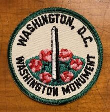 Vintage Washington, D.C. Washington Monument Patch Iron On 3 1/2” NOS picture