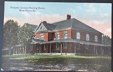 Old West Grove Pa, Prospect Avenue Meeting House, Chester County, Old Postcard picture