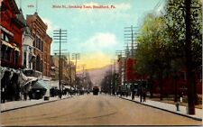 Postcard Main Street Looking East in Bradford, Pennsylvania picture