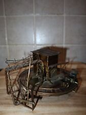 Train Vintage Music Box Wind Up Copper Metal Plays “I’m Working on the Railroad” picture