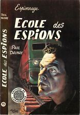 Vintage Postcard Pulp Fiction Cover Art A/S Aslan Ecole des Espions, Spy School  picture