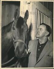 1965 Press Photo Horse Trainer Homer Pardue with Ping at the Fairgrounds picture