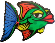 Londono Studio Art Colorful Wooden Angel Fish Wall Plaque 10