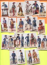 1937 CARRERAS CIGARETTES HISTORY OF NAVAL UNIFORMS 25 DIFFERENT TOBACCO CARDS picture