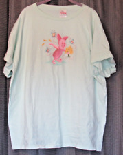 Disney Store Piglet Soft Cotton T-Shirt Mint Green XX- LARGE  worn once 1999 USA picture