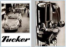 2 Postcards PRESTON TUCKER 1948 Auto Factory & Prototype Chicago 4x6