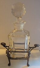 Vintage Perfume Bottle In Silver Holder picture