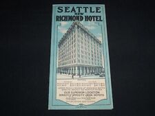 1924 SEATTLE NEW RICHMOND HOTEL FOLD-OUT - WASHINGTON - J 8826 picture