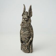 Slavic Saint Figurine Small Old Ceramic Handmade Art Decor Ukraine Collectibles picture