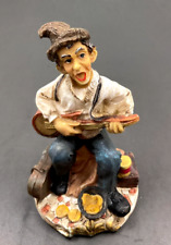 Vintage Traveling Guitar Playing Hobo Figurine Home Decor picture