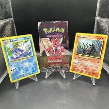 Pokemon VINTAGE  Scizor Neo Discovery Opened Empty Wrapper/Pack With 11 Cards picture